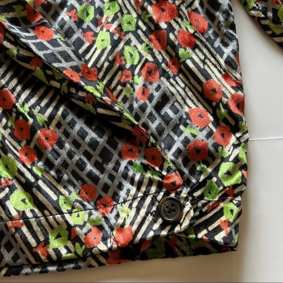 Anthropologie Ett:twa Blazer Velvet Wrap Multicolor Sz 00P - Picture 7 of 11